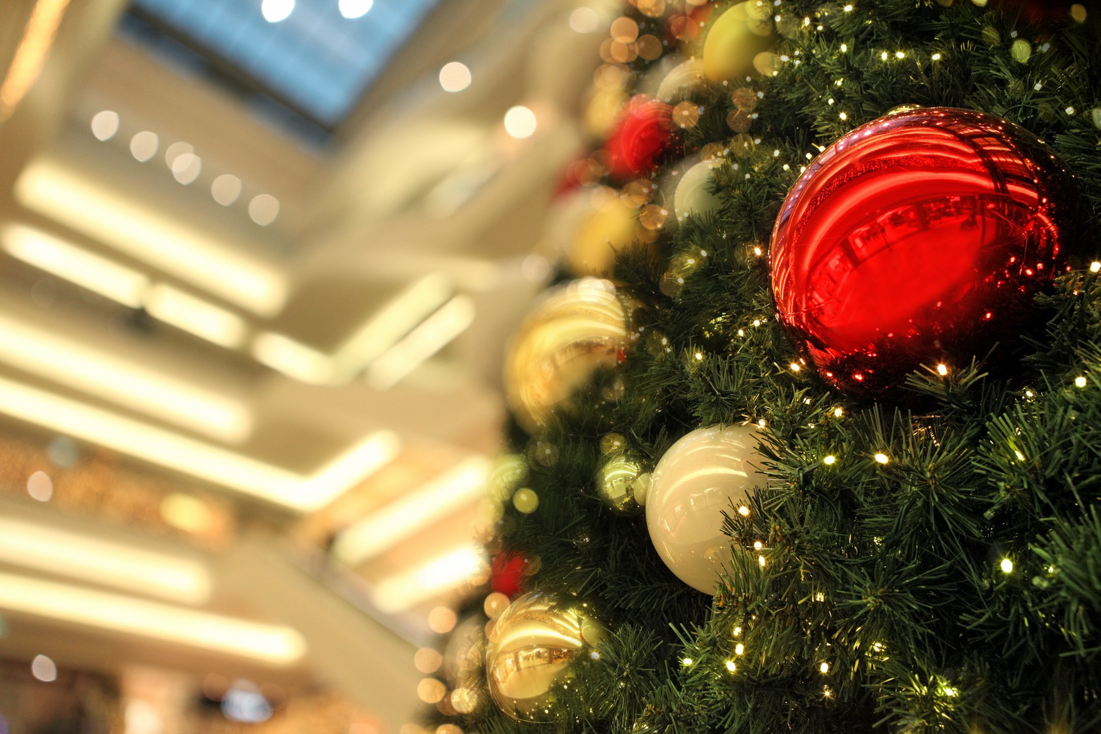 Christmas Tree at a Shopping Mall